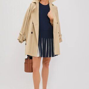 NWT - Tuckernuck - Navy Pleated Liza Dress - S